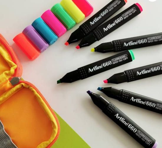 ปากกาไฮไลท์ ARTLINE EK-660 สีเหลือง_5